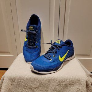 Womens Nike Flex Training Size 10 Blue Yellow